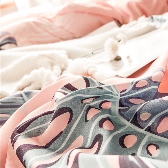 ✨1 HR FLASH SALE✨ Palm Print Tropical Boho Duvet - Picture 3 of 5